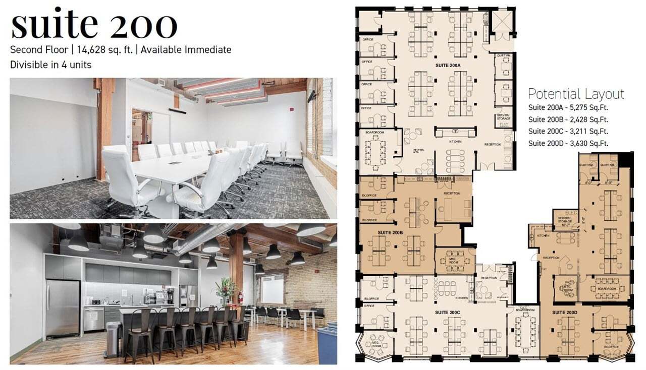 215 Spadina Ave, Toronto, ON for lease Floor Plan- Image 1 of 2