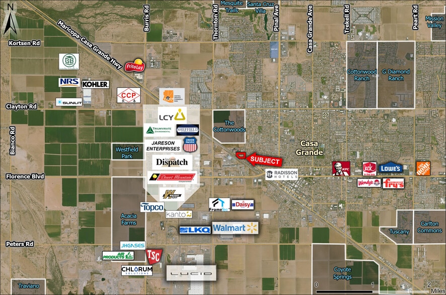 1075 N Schultz St, Casa Grande, AZ à vendre - Aérien - Image 2 de 3