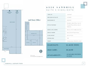 6320 S Sandhill Rd, Las Vegas, NV à louer Plan d’étage- Image 1 de 1