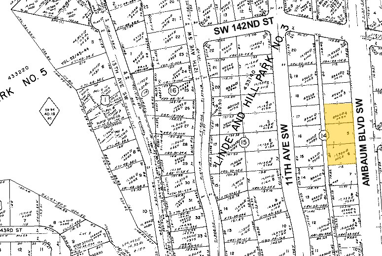 14235-14237 Ambaum Blvd SW, Burien, WA for lease - Plat Map - Image 2 of 27