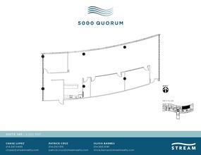 5000 Quorum Dr, Dallas, TX à louer Plan d  tage- Image 1 de 1