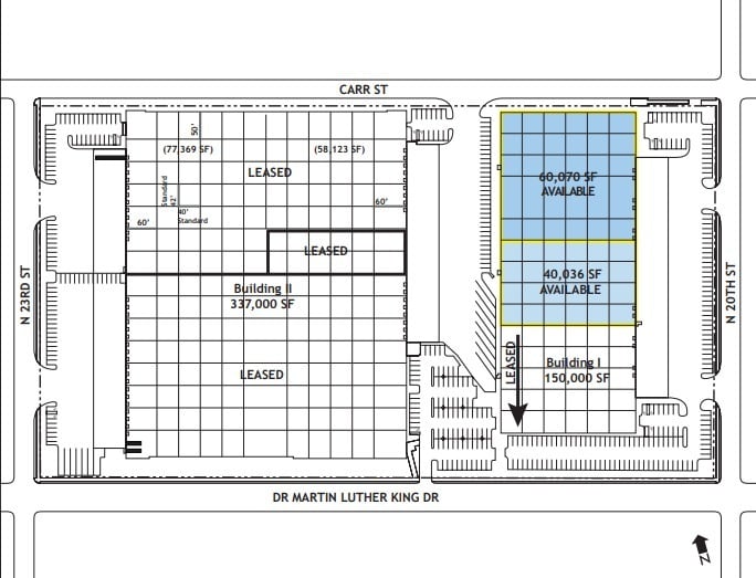 909-1019 N 20th St, Saint Louis, MO for lease Floor Plan- Image 1 of 1