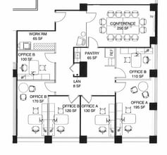 1156 15th St NW, Washington, DC à louer Plan d’étage- Image 1 de 1