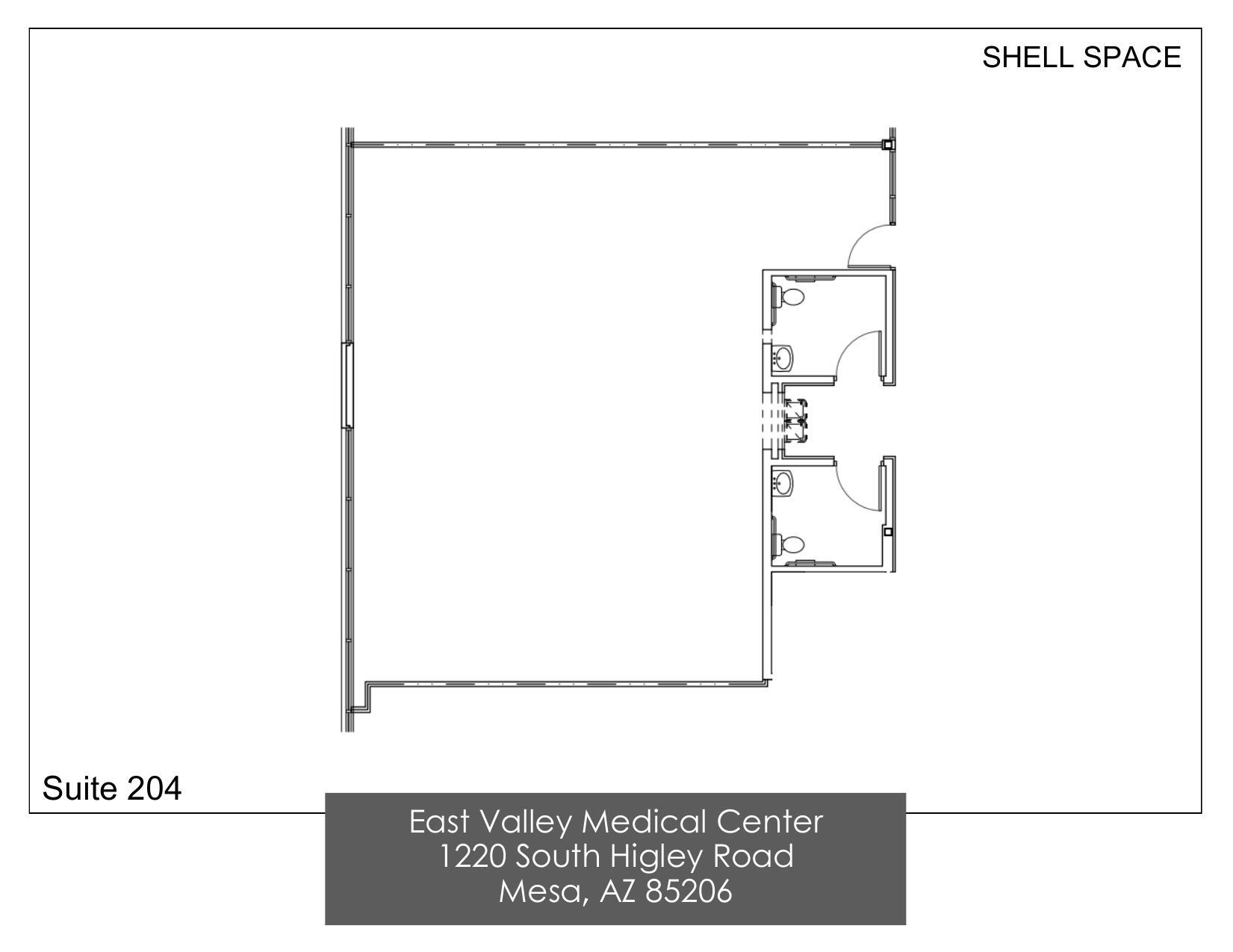 1220 S Higley Rd, Mesa, AZ à louer Plan d’étage- Image 1 de 2