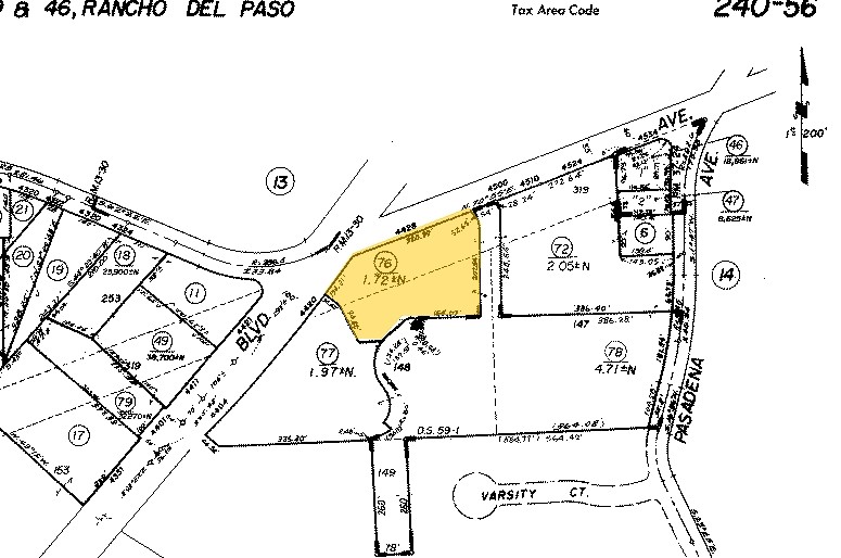 4420 Auburn Blvd, Sacramento, CA à louer - Plan cadastral - Image 2 de 4