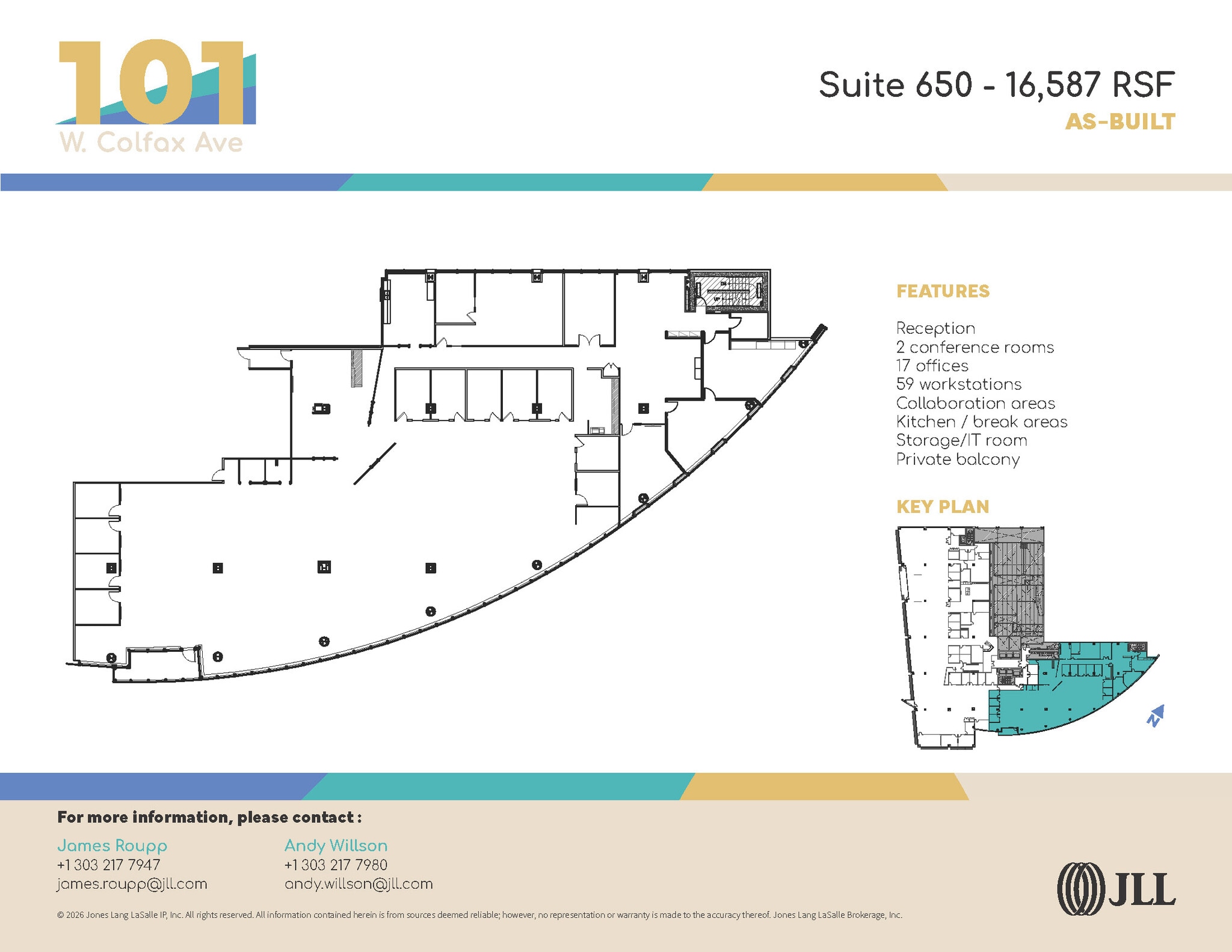 101 W Colfax Ave, Denver, CO for lease Floor Plan- Image 1 of 2