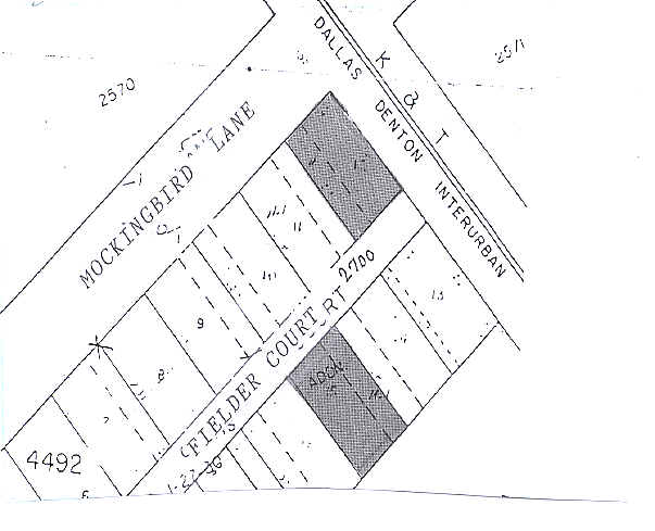 2728 Mockingbird Ln, Dallas, TX à vendre - Plan cadastral - Image 3 de 7