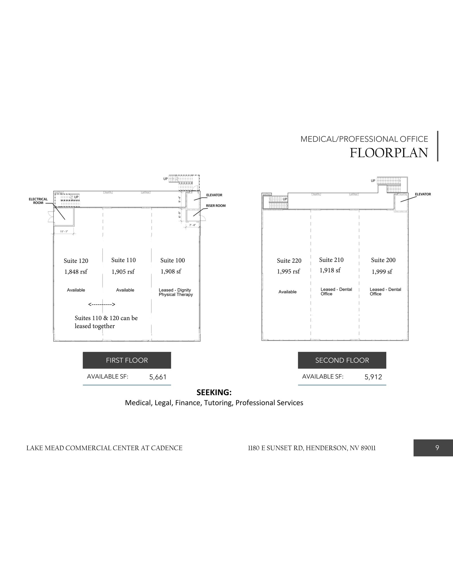 1180 E Sunset Rd, Henderson, NV for lease Site Plan- Image 1 of 1
