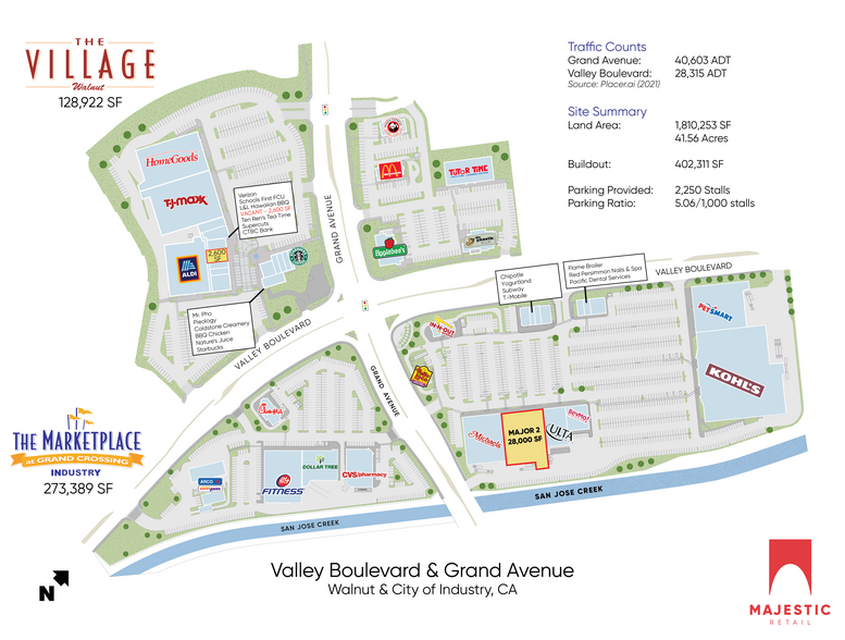 21630-21818 Valley Blvd, Walnut, CA à louer - Plan de site - Image 2 de 14