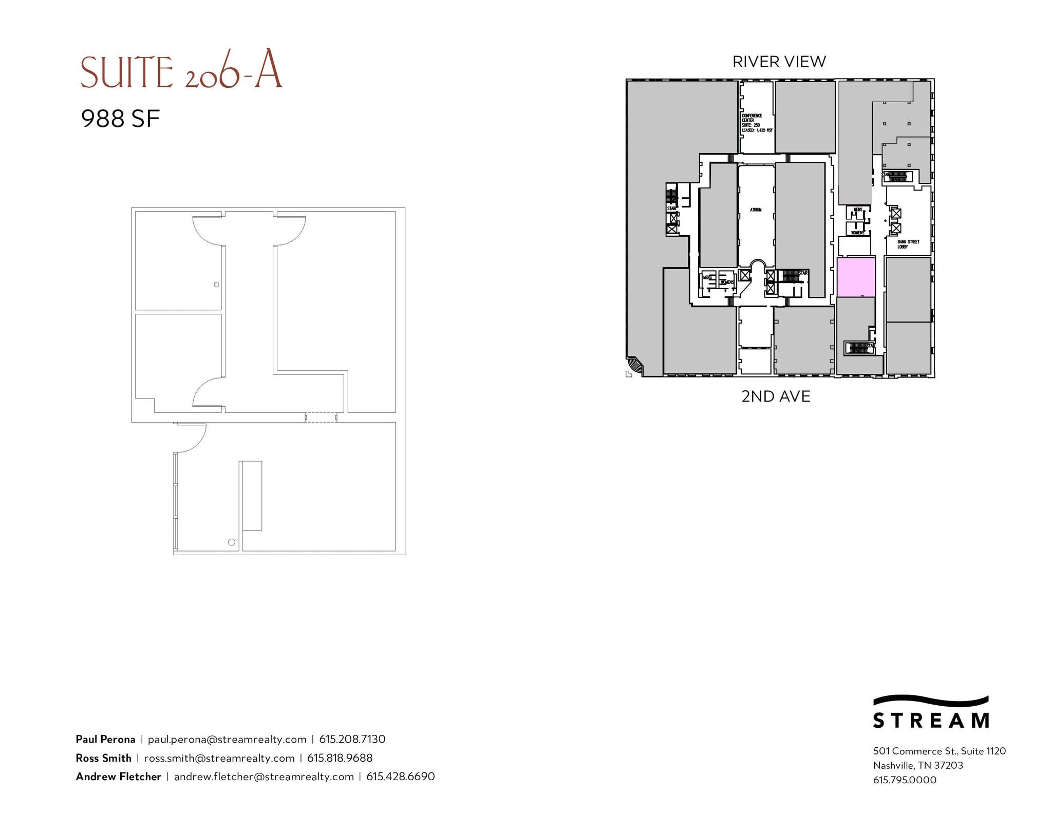 214 2nd Ave N, Nashville, TN for lease Floor Plan- Image 1 of 1