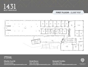 1431 W Morehead St, Charlotte, NC for lease Floor Plan- Image 1 of 1