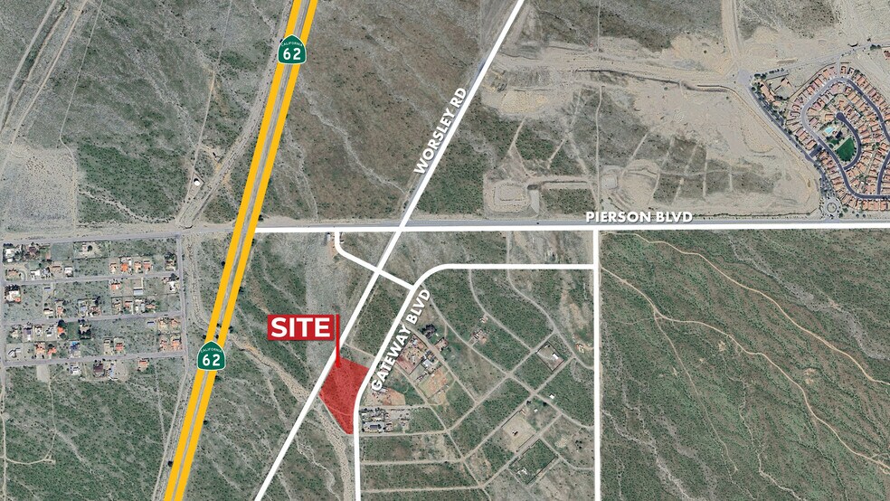 Worsley Rd & Gateway blvd, Desert Hot Springs, CA à vendre - Aérien - Image 2 de 2