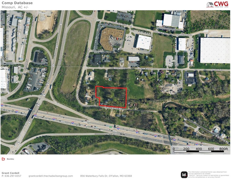 460 Brown Rd, Saint Peters, MO for sale - Aerial - Image 2 of 3