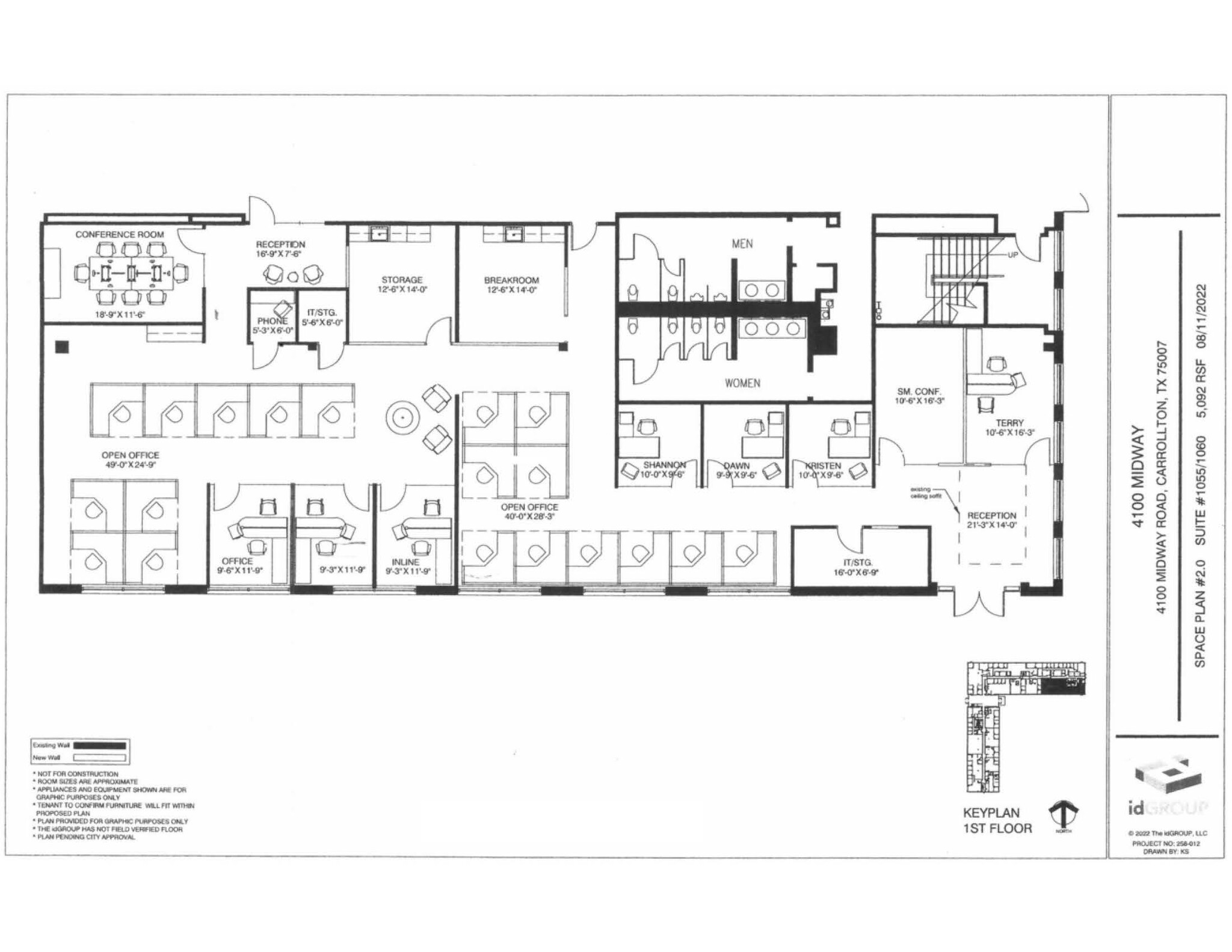 4100 Midway Rd, Carrollton, TX à louer Plan d  tage- Image 1 de 1