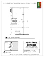 2843 Eyde Pky, East Lansing, MI for lease Floor Plan- Image 1 of 1