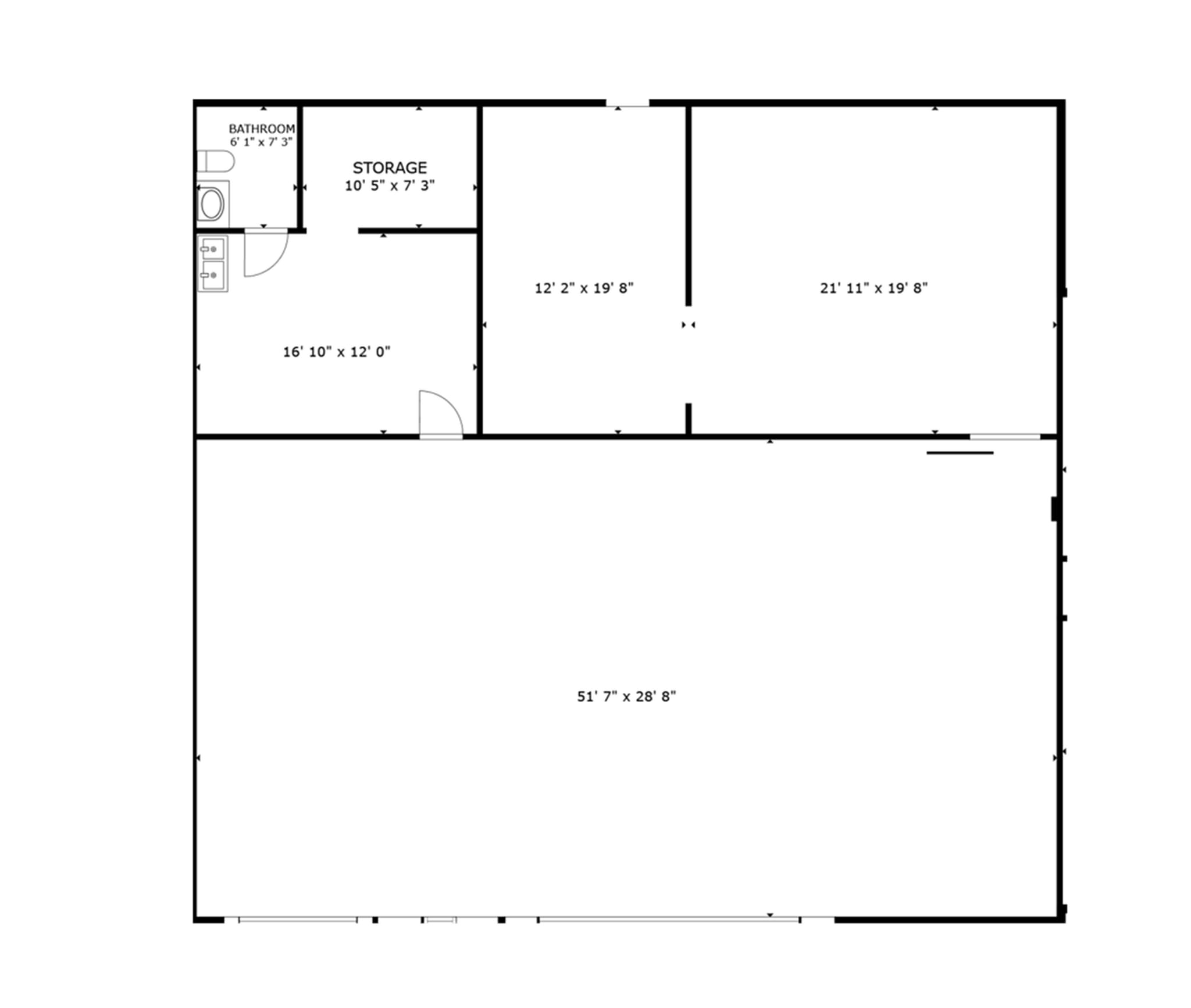5005-5011 University Ave NE, Columbia Heights, MN for lease Floor Plan- Image 1 of 1