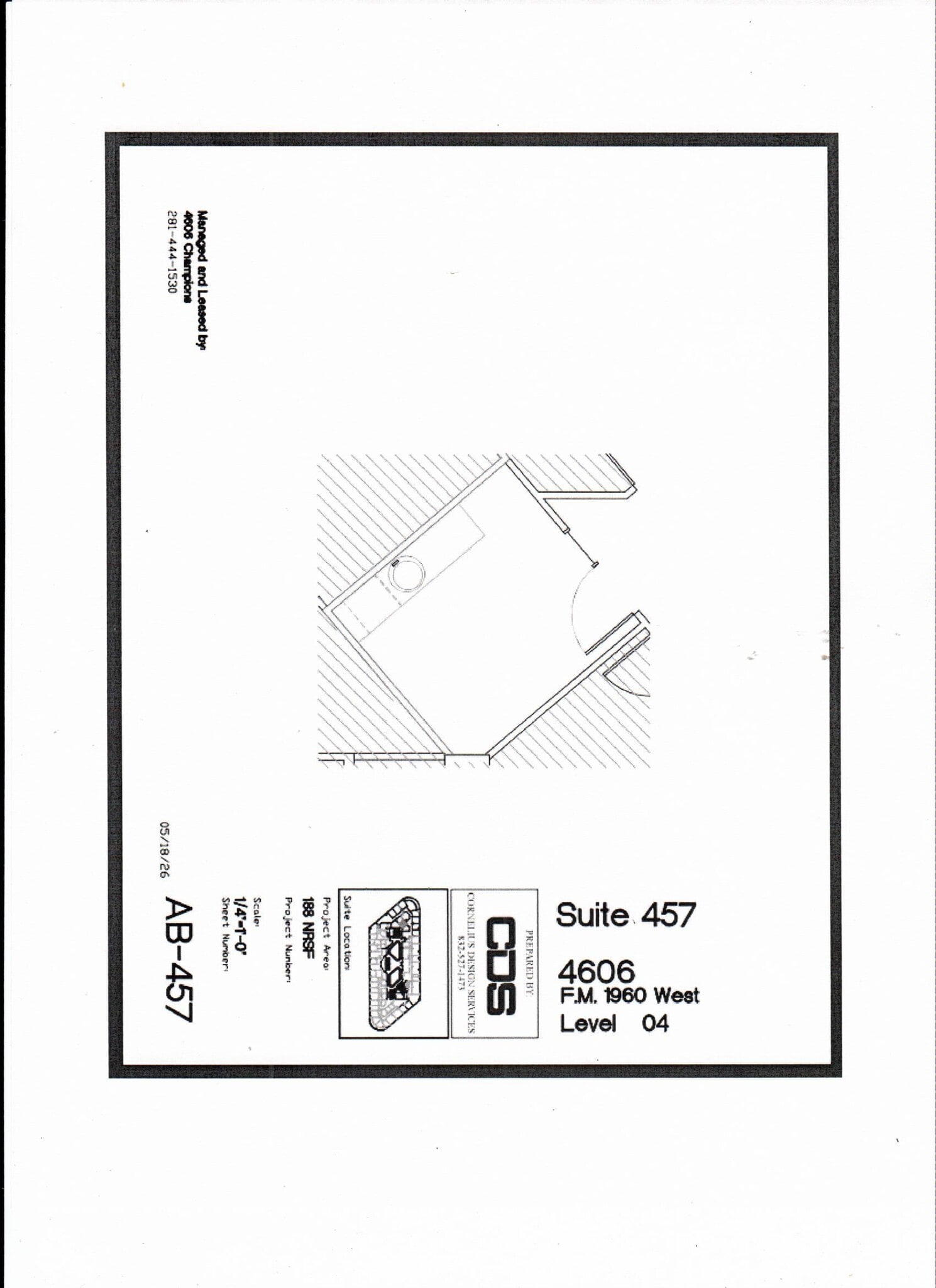 4606 FM 1960 W, Houston, TX à vendre Plan d’étage- Image 1 de 2