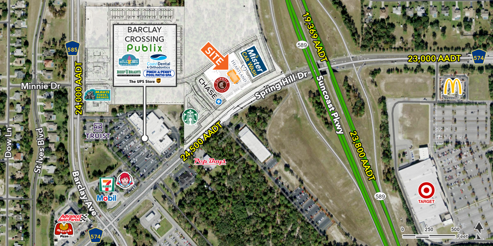 NWQ Suncoast Pkwy and Spring Hill Dr, Spring Hill, FL for lease - Building Photo - Image 1 of 1