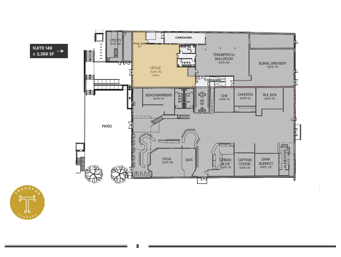 500 E Davie St, Raleigh, NC à vendre Plan d’étage- Image 1 de 1