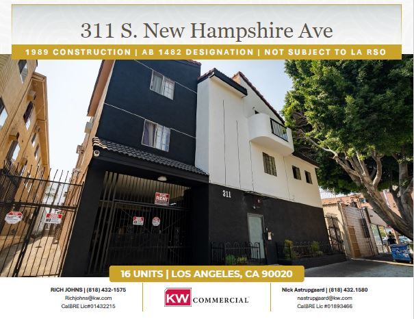 311 S New Hampshire Ave, Los Angeles, CA for sale - Building Photo - Image 1 of 8