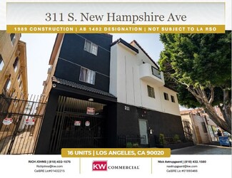 Plus de détails pour 311 S New Hampshire Ave, Los Angeles, CA - Multi-résidentiel à vendre