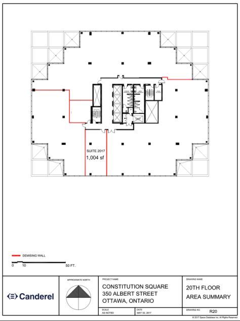 350 Albert St, Ottawa, ON for lease Floor Plan- Image 1 of 1