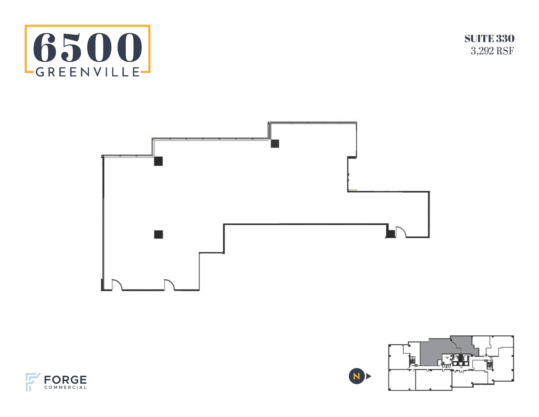 6500 Greenville Ave, Dallas, TX à louer Plan d’étage- Image 1 de 1