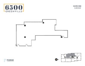 6500 Greenville Ave, Dallas, TX à louer Plan d’étage- Image 1 de 1