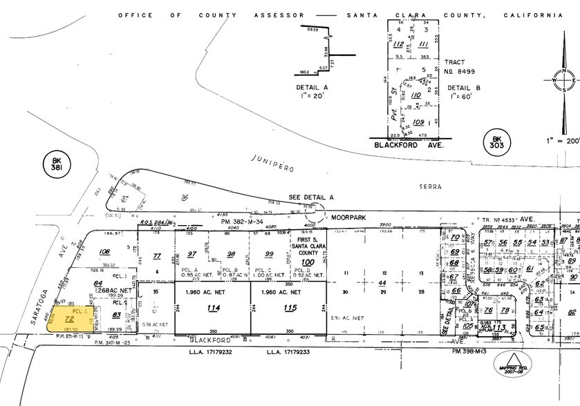 690 Saratoga Ave, San Jose, CA à louer - Plan cadastral - Image 1 de 1