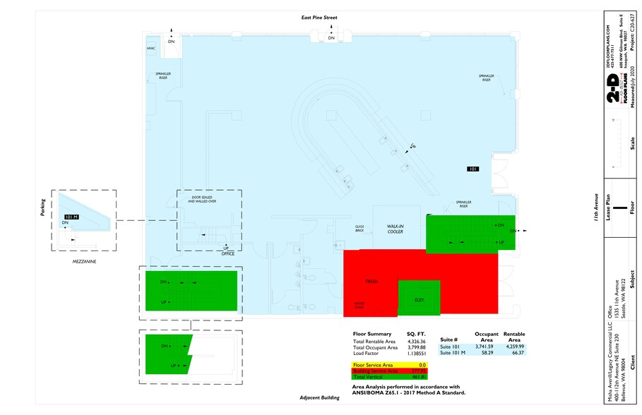 1021 E Pine St, Seattle, WA for lease - Site Plan - Image 3 of 15