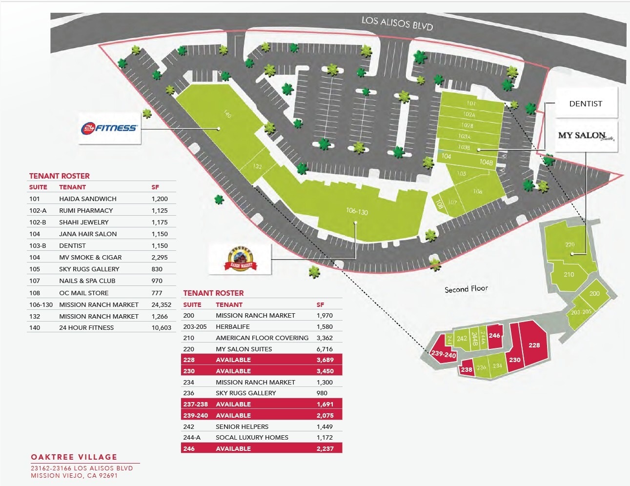 23162-23166 Los Alisos Blvd, Mission Viejo, CA for lease Floor Plan- Image 1 of 1