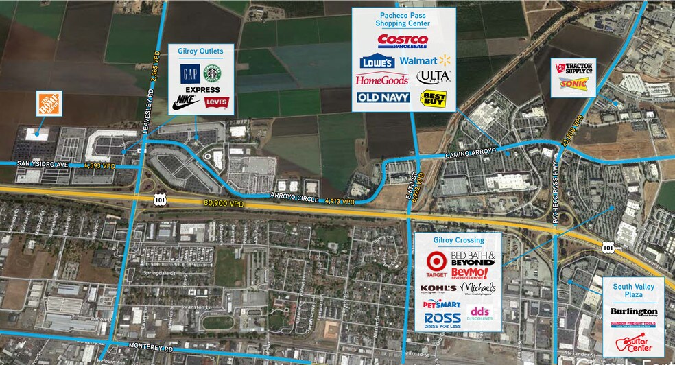 950 Renz Ln, Gilroy, CA à louer - Aérien - Image 2 de 6