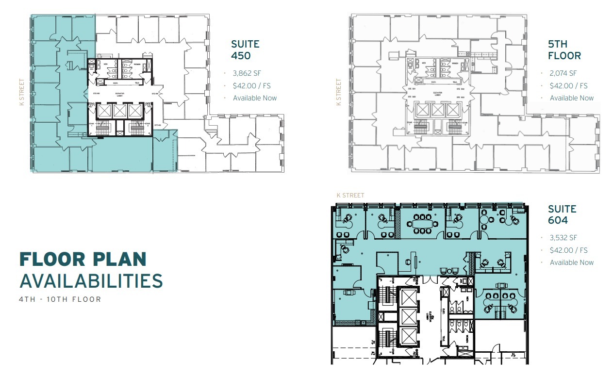 1629 K St NW, Washington, DC à louer Plan d  tage- Image 1 de 1