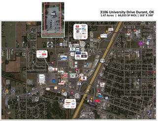 Plus de détails pour 3106 W University Blvd, Durant, OK - Commerce de détail à louer