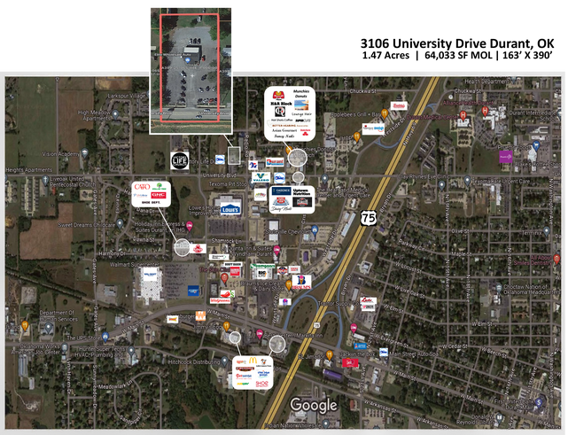 More details for 3106 W University Blvd, Durant, OK - Retail for Lease