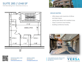 1401 Branding Ave, Downers Grove, IL à louer Plan d  tage- Image 1 de 1