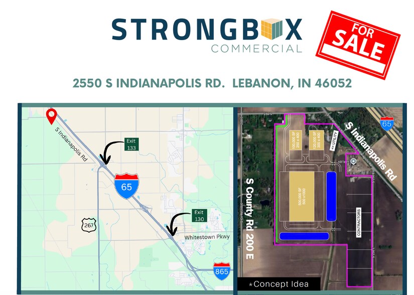 2550 S Indianapolis Rd, Lebanon, IN à vendre - Photo du bâtiment - Image 1 de 4