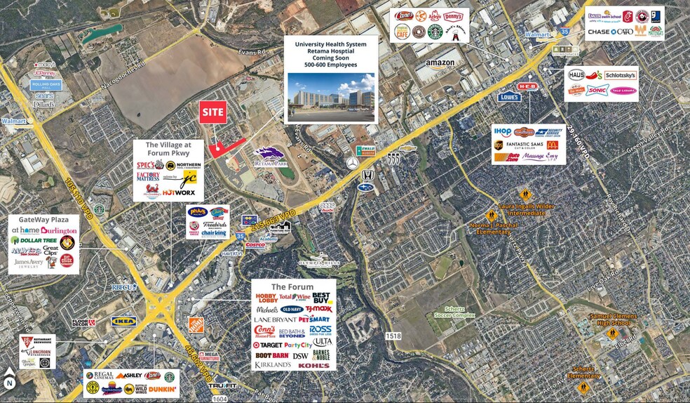 1 Retama Pky, Schertz, TX à vendre - Aérien - Image 3 de 3