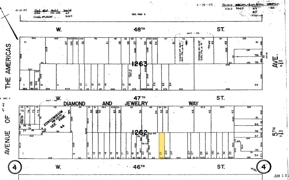 31 W 46th St, New York, NY for lease - Plat Map - Image 2 of 4