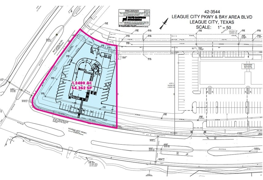 NEC League City Pkwy & Bay Area Blvd, League City, TX for sale - Site Plan - Image 2 of 3