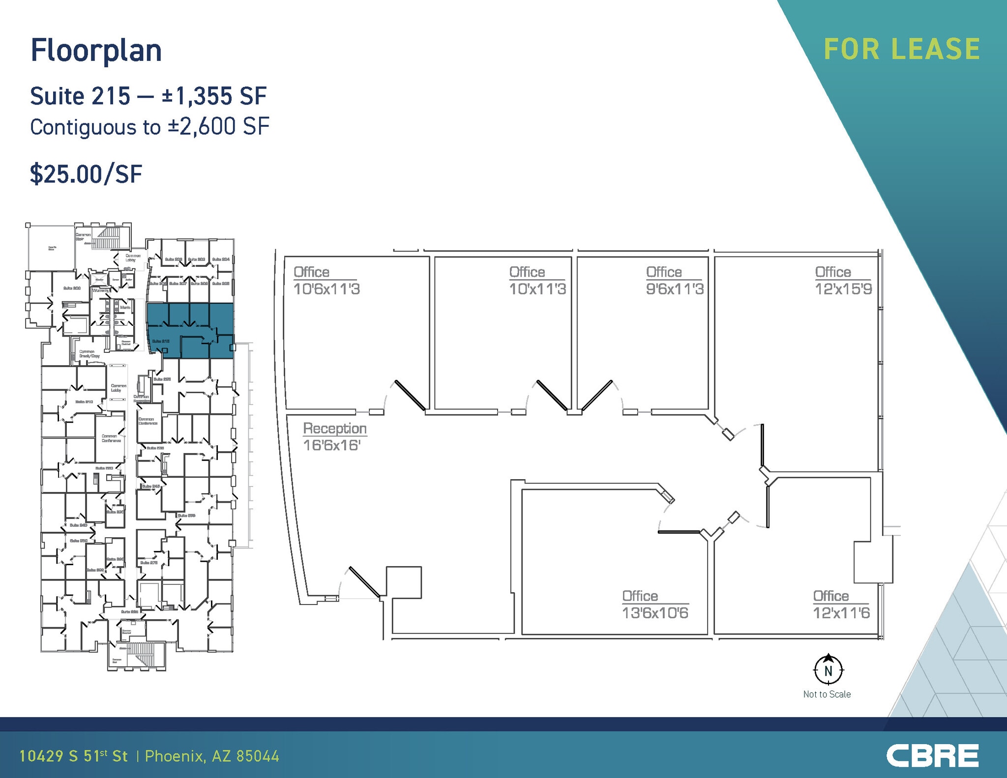 10429 S 51st St, Phoenix, AZ à louer Plan d’étage- Image 1 de 3