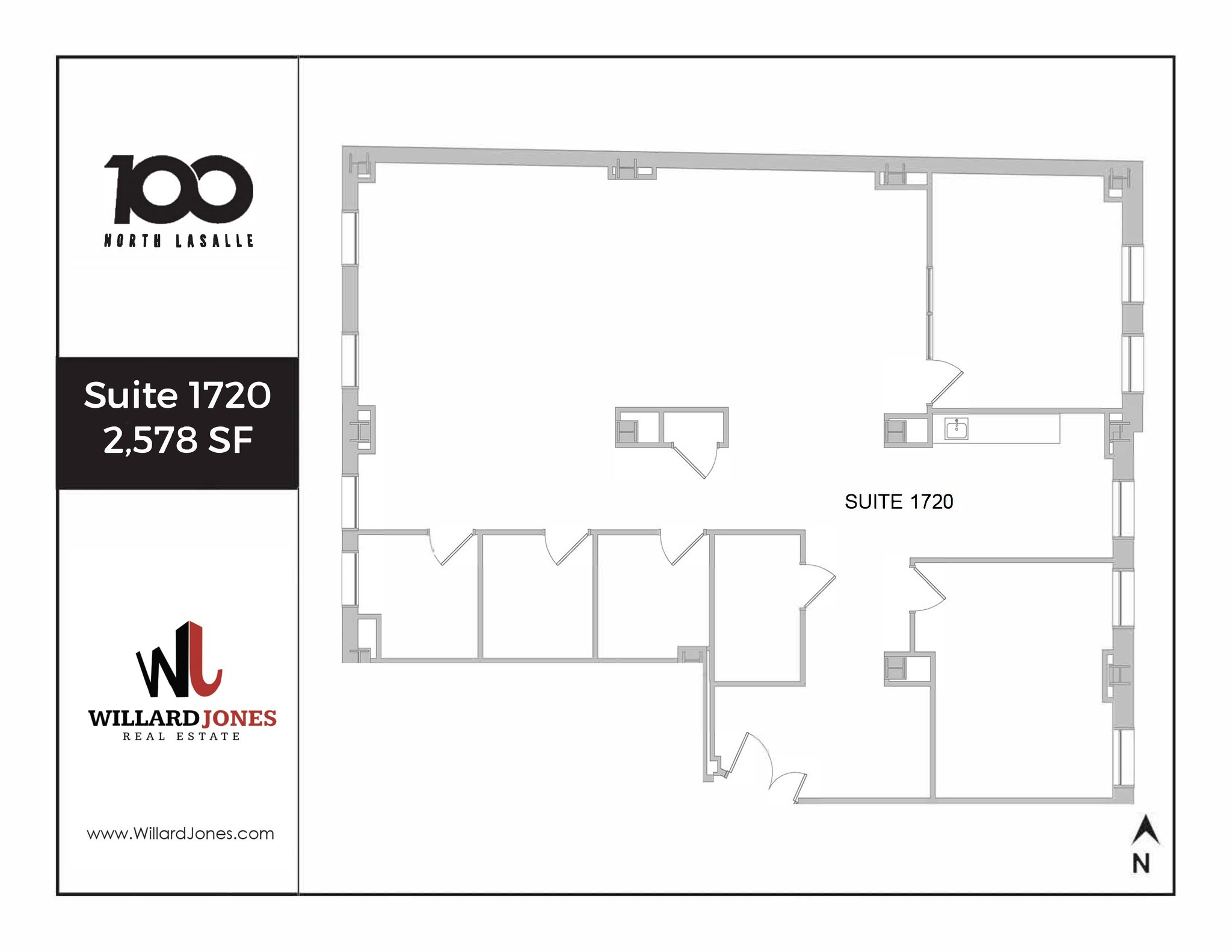 100 N LaSalle St, Chicago, IL à louer Plan de site- Image 1 de 1