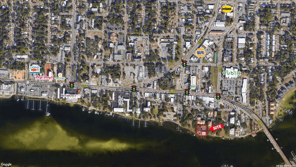 161 Brooks St SE, Fort Walton Beach, FL à vendre - Aérien - Image 2 de 3