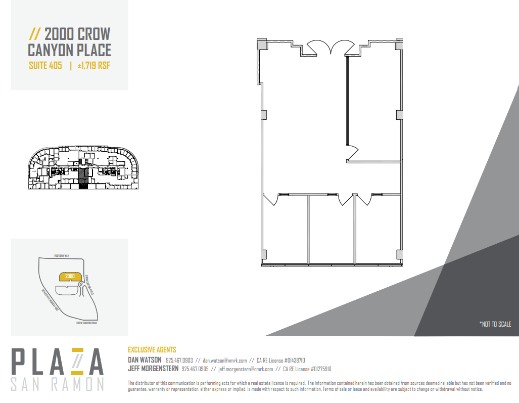 2010 Crow Canyon Pl, San Ramon, CA à louer Plan d  tage- Image 1 de 1