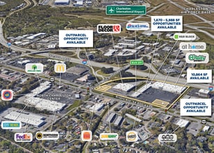 6185 Rivers Ave, Charleston, SC - Aerial  map view