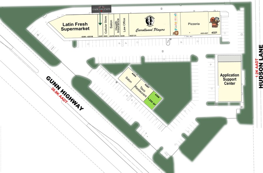 4303-4349 Gunn Hwy, Tampa, FL for lease - Building Photo - Image 2 of 12