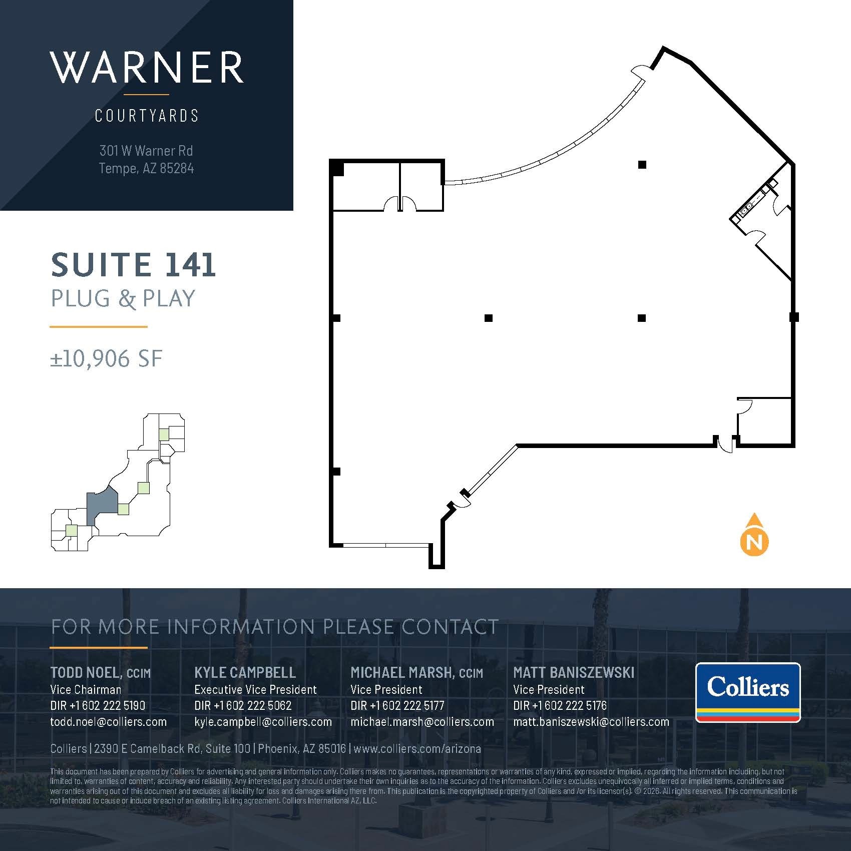 301 W Warner Rd, Tempe, AZ for lease Floor Plan- Image 1 of 1
