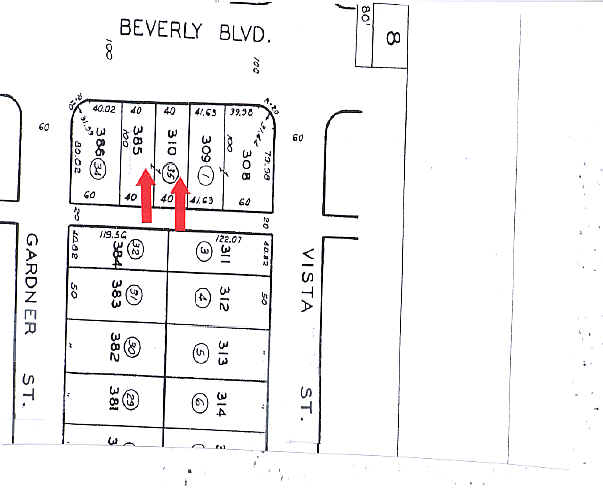 7466 Beverly Blvd, Los Angeles, CA for lease - Plat Map - Image 2 of 11