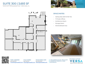 1245-1247 Milwaukee Ave, Glenview, IL à louer Plan d  tage- Image 1 de 1