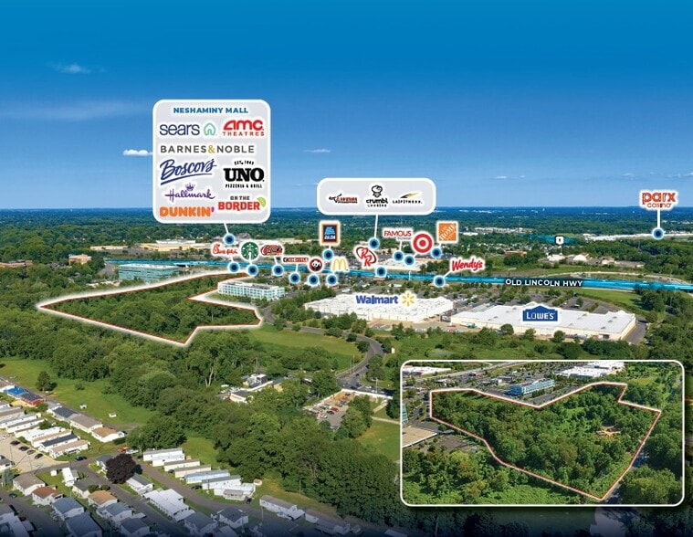 Intersection of Old Lincoln Hwy & Horizon Blvd, Bensalem, PA for sale - Building Photo - Image 1 of 6